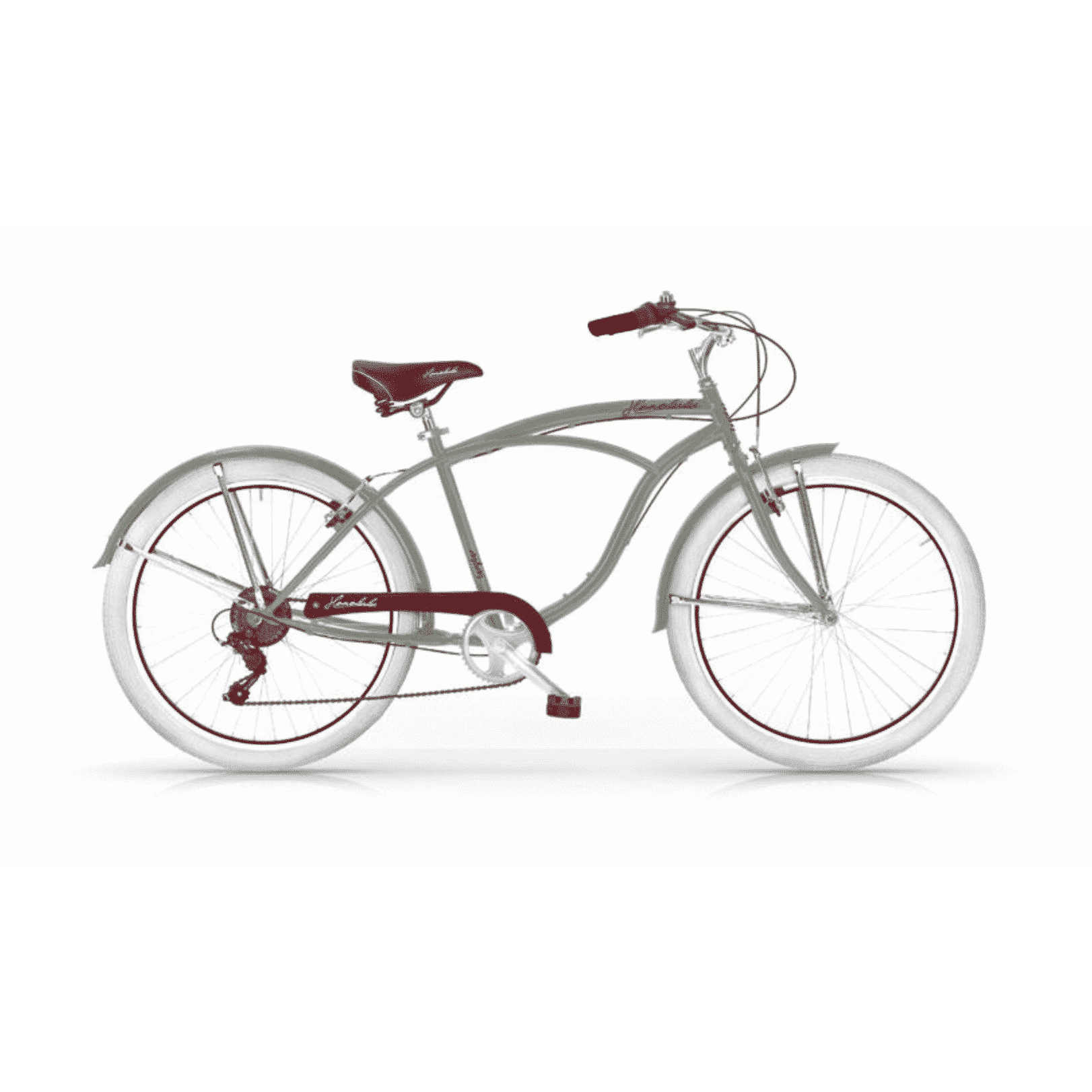 Cruiserbike Honolulu Heren fiets 26 inch Groen Cruiserbike Honolulu Heren fiets 26 inch Groen